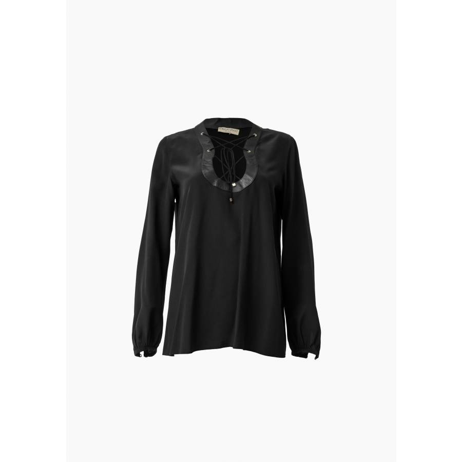 Chemise Emilio Pucci en soie noire