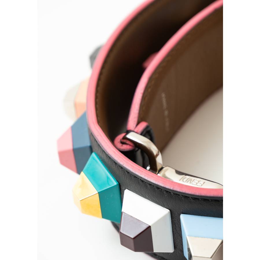 Multicolored bag shoulder strap