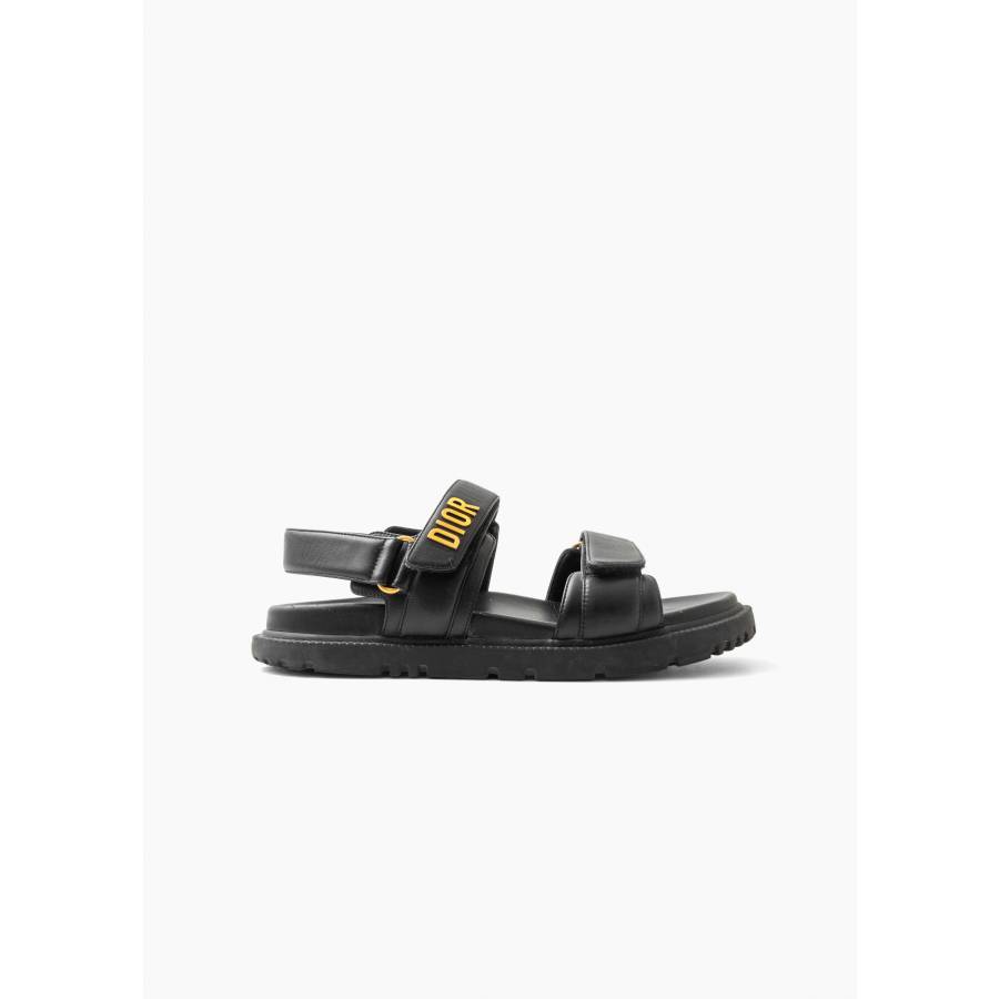 Dioract sandals in black leather