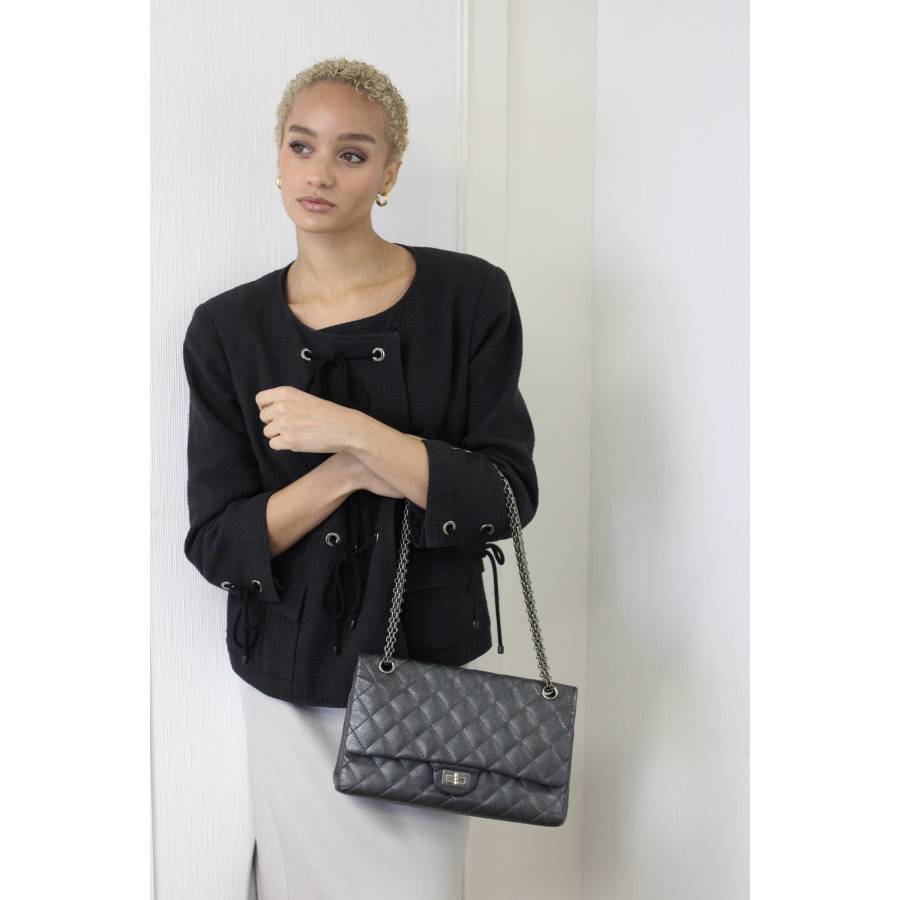 2.55 Tasche metallic-grau