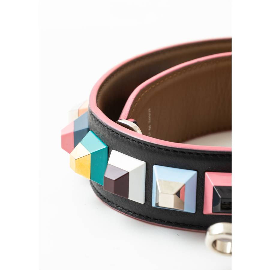 Multicolored bag shoulder strap