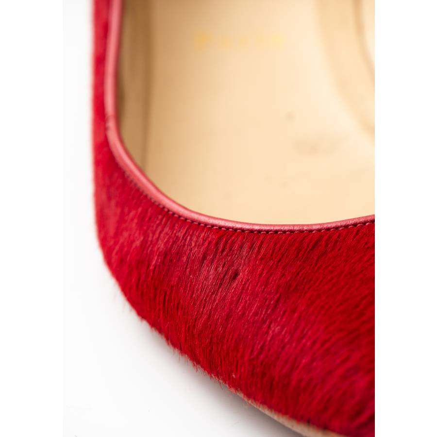 Flache rote Ballerinas