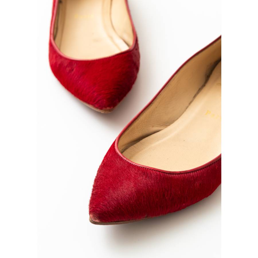 Ballerines plates rouges