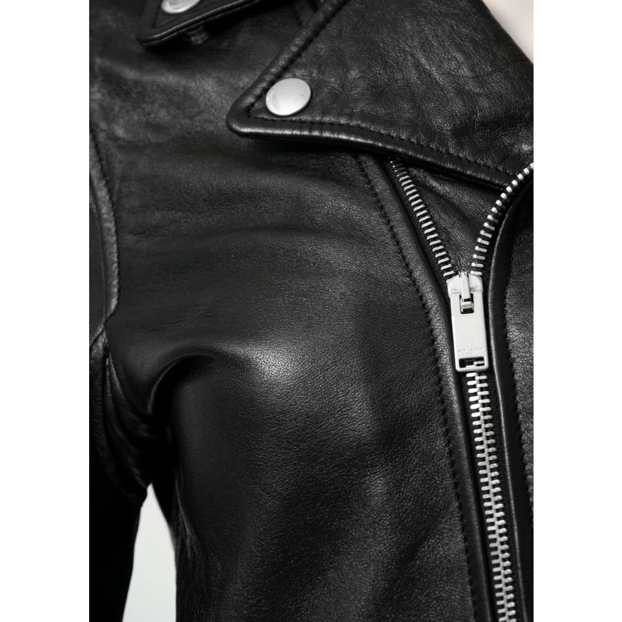 Black leather perfecto