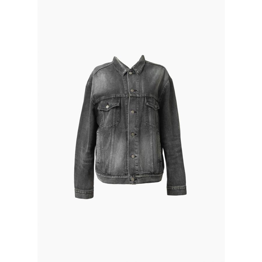 Veste oversize grise en jean