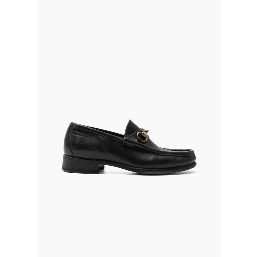 Horsebit black loafers