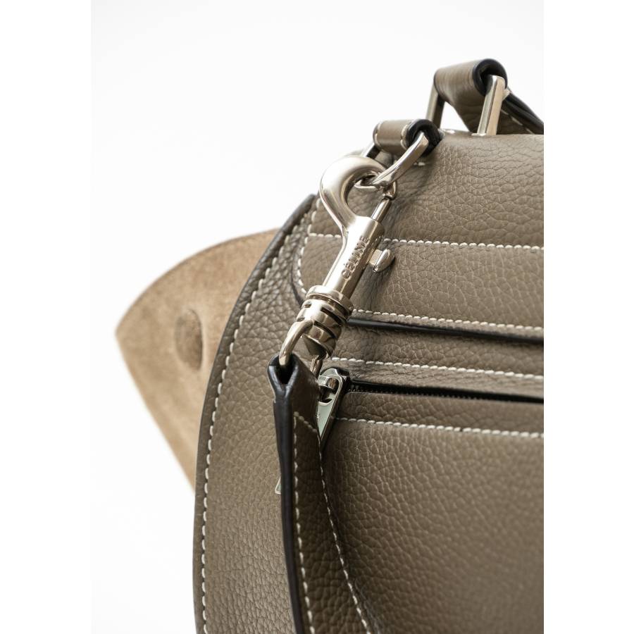 Handtasche Trapez taupe