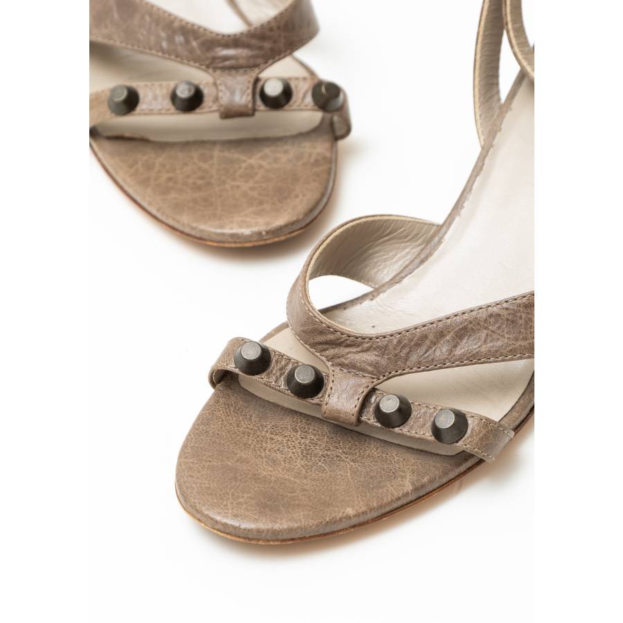 Arena grey wedge sandals