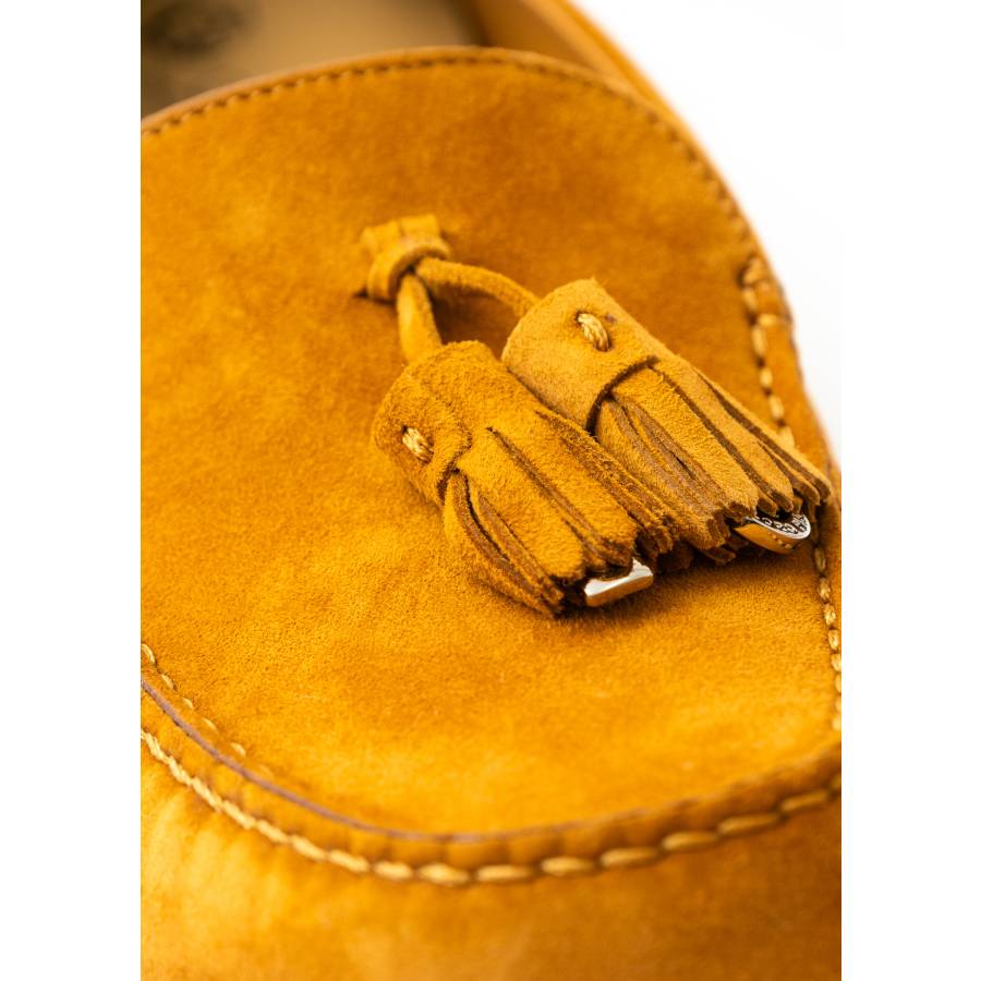 Suede driver loafers