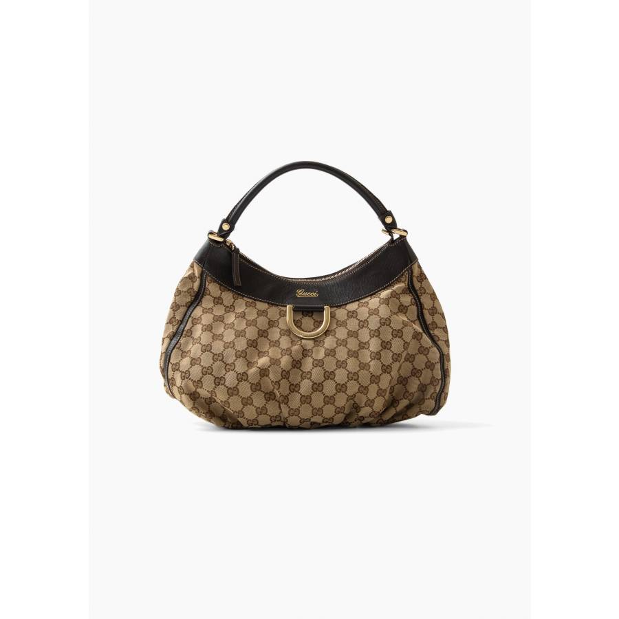 Gucci canvas bag with D-ring detail