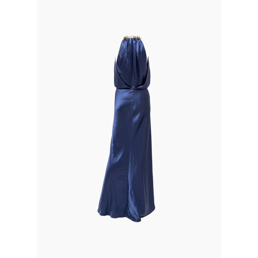 Robe maxi bleu marine