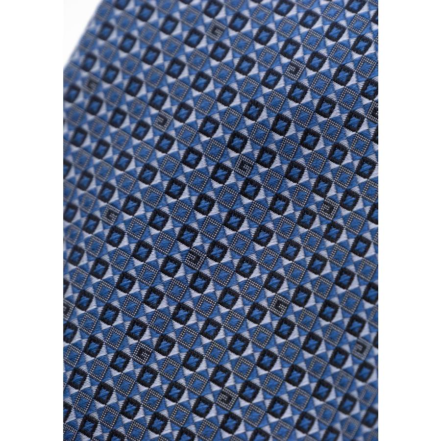 Blue silk tie