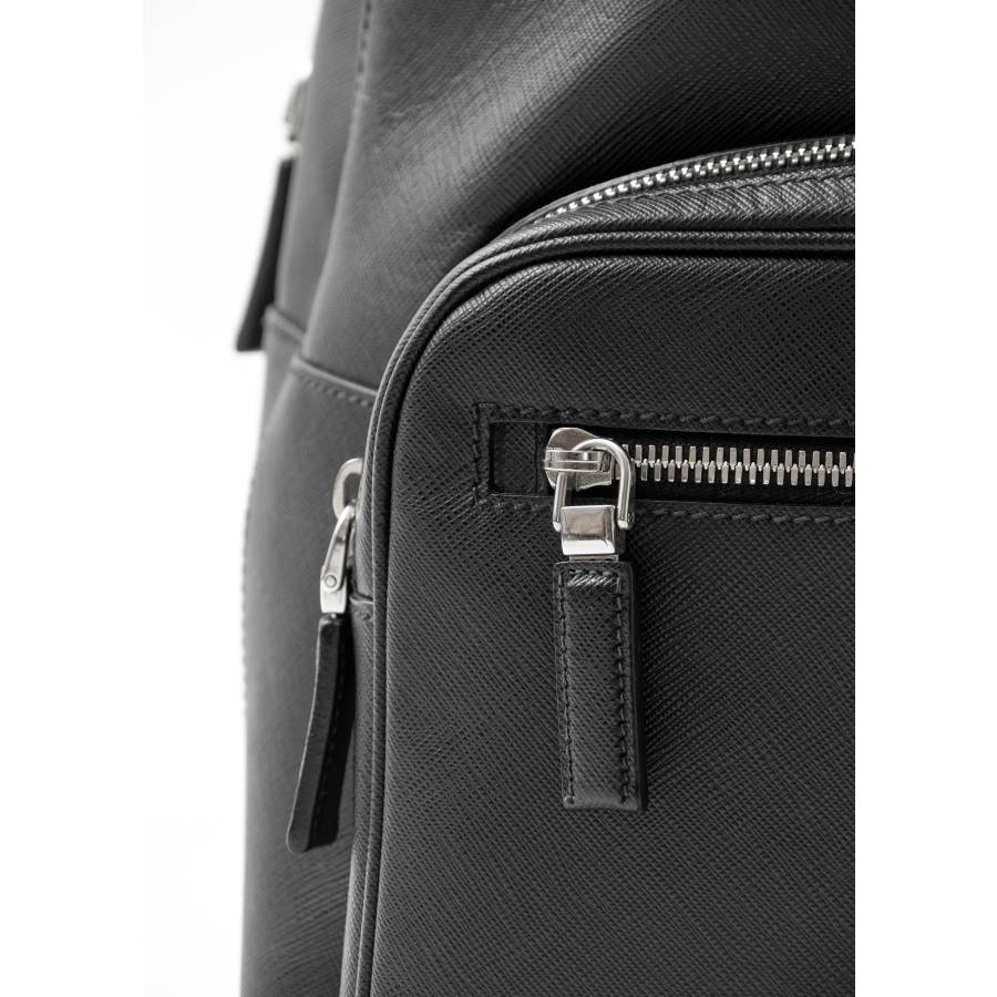 Saffiano Travel leather backpack