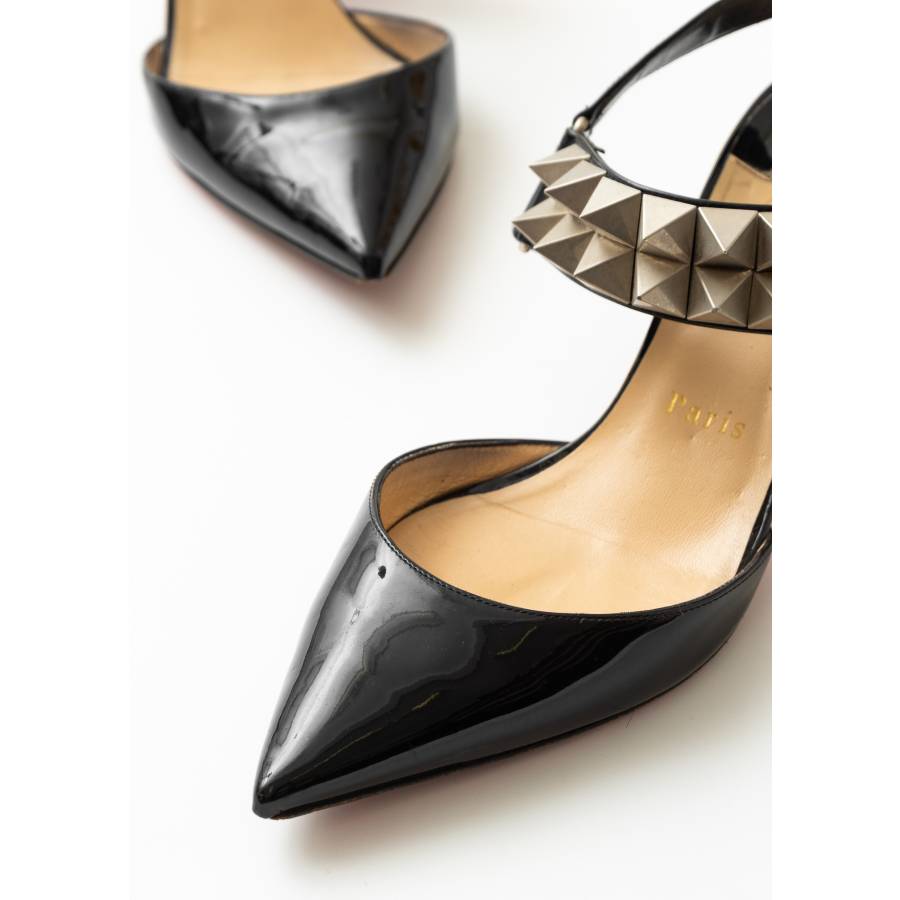 Patent leather pumps