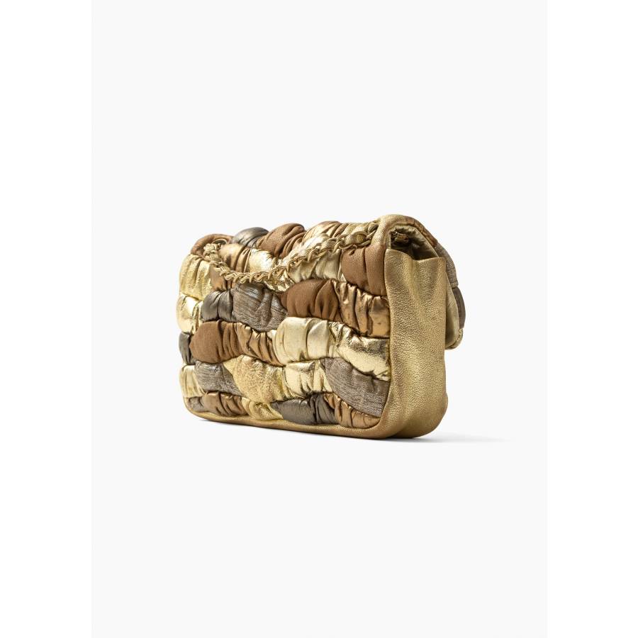 Royal Patchwork bag in gold leather