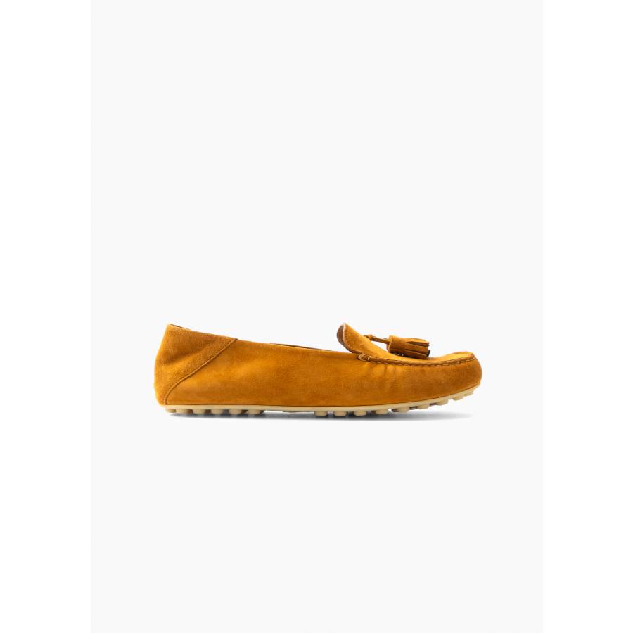 Suede driver loafers