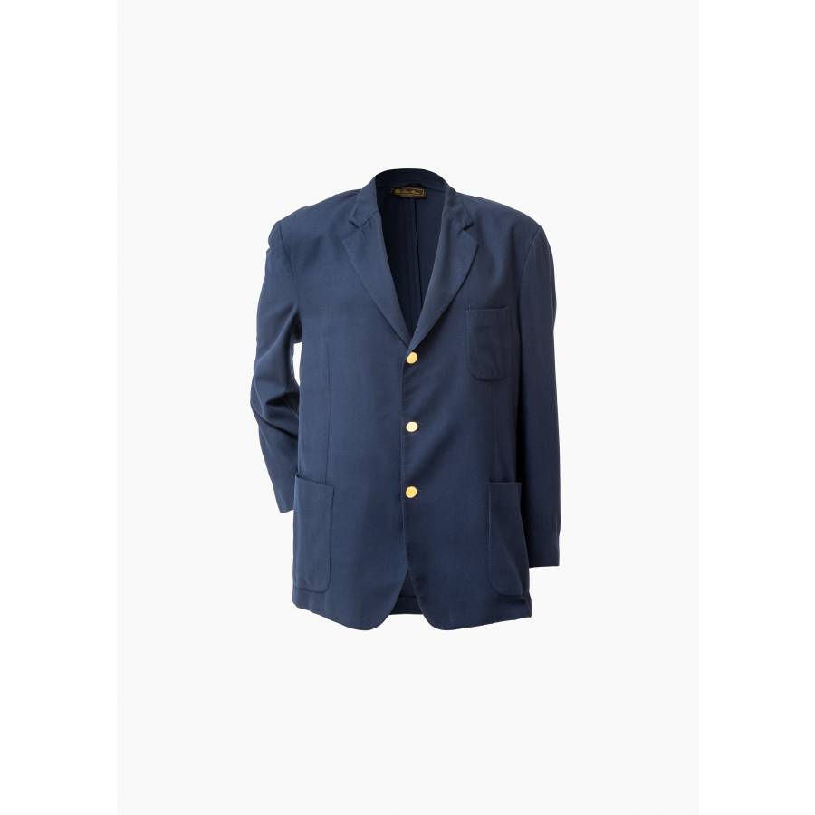 Blazer en cachemire bleu marine