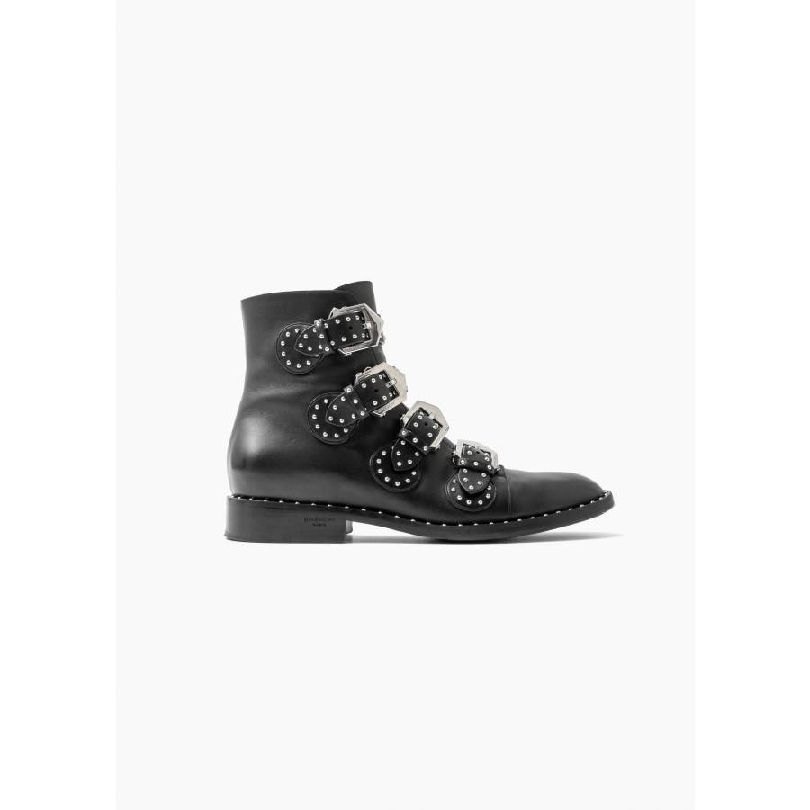 Bottines Susanna en cuir noir