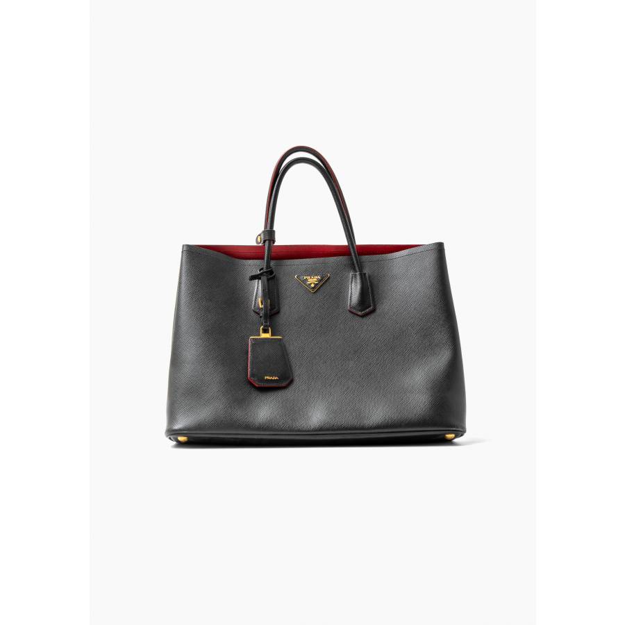 Saffiano Handtasche schwarz