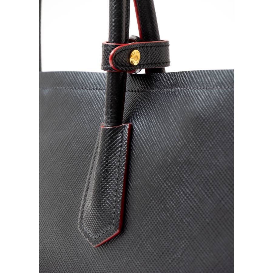 Saffiano Handtasche schwarz