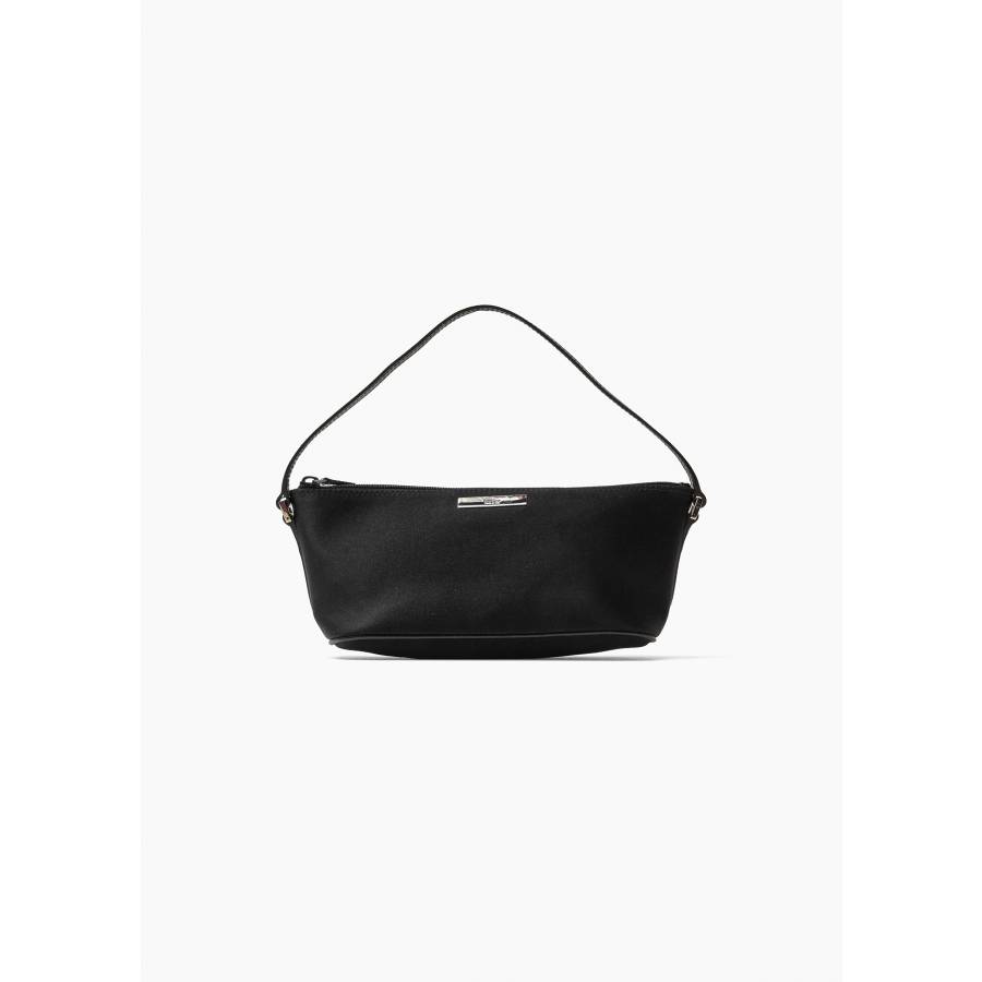 Black canvas boat bag