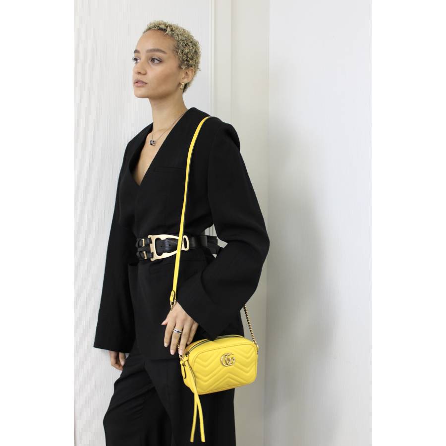 Sac Mini GG Marmont jaune