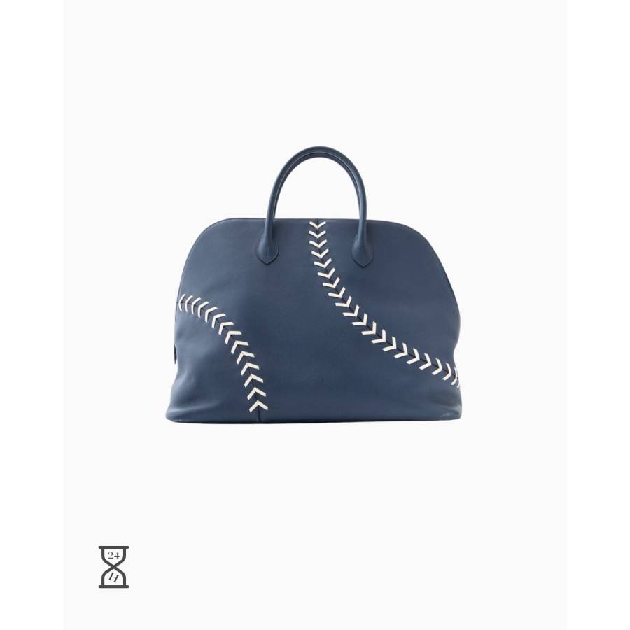 Tasche Bolide Baseball in Malta-Blau und Weiß