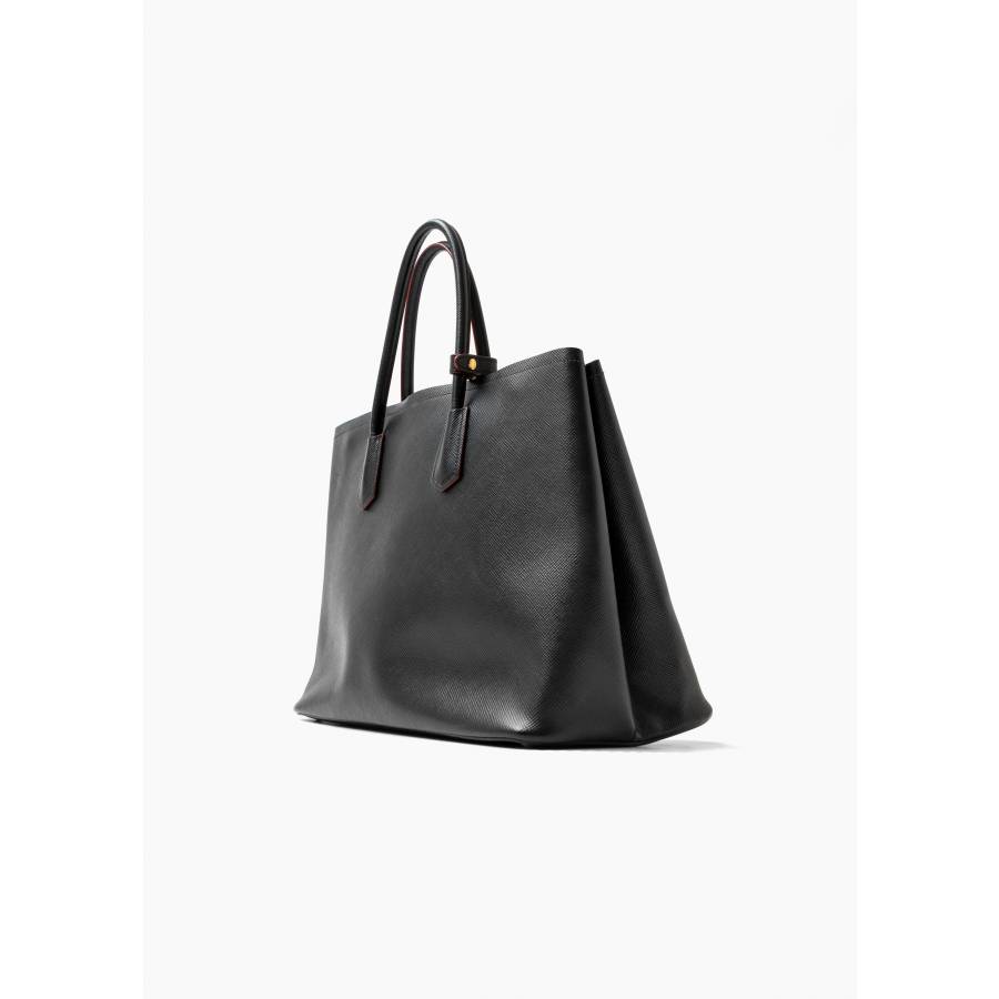 Saffiano Handtasche schwarz