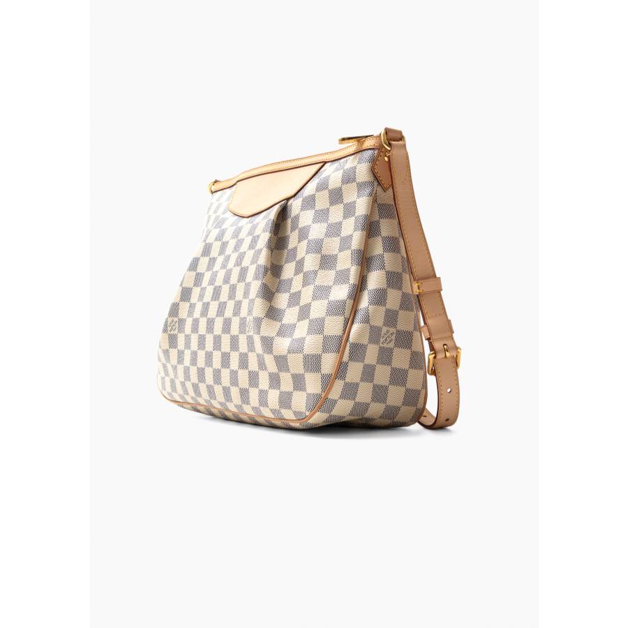 Sac bandoulière Siracusa en toile damier