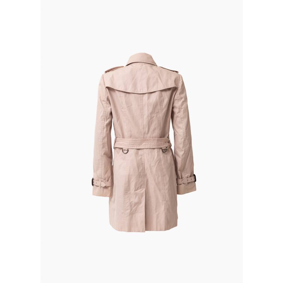 Pale pink trench coat