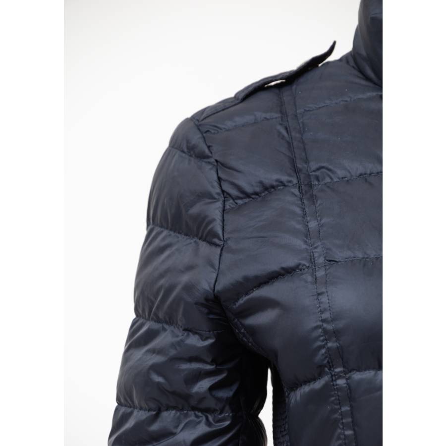 Kurze Daunenjacke marineblau