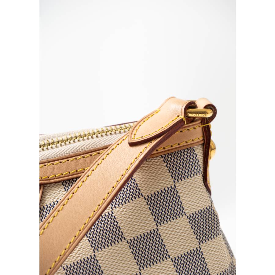 Sac bandoulière Siracusa en toile damier