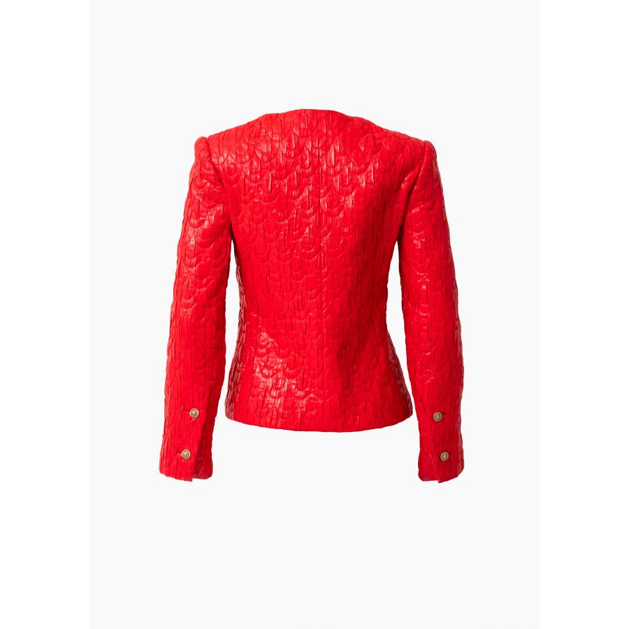 Veste courte rouge