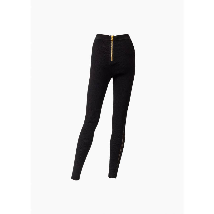 Schwarze, eng anliegende Leggings