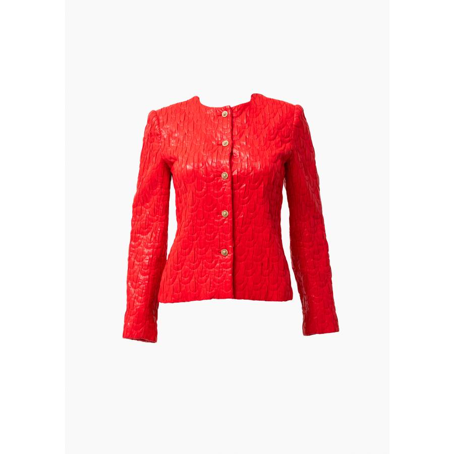 Veste courte rouge