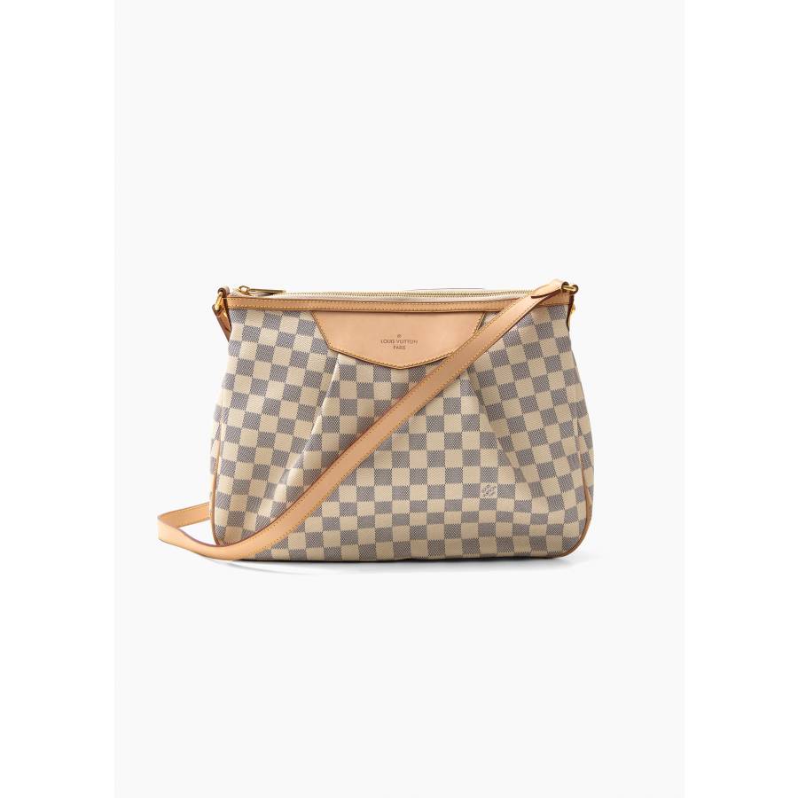 Sac bandoulière Siracusa en toile damier