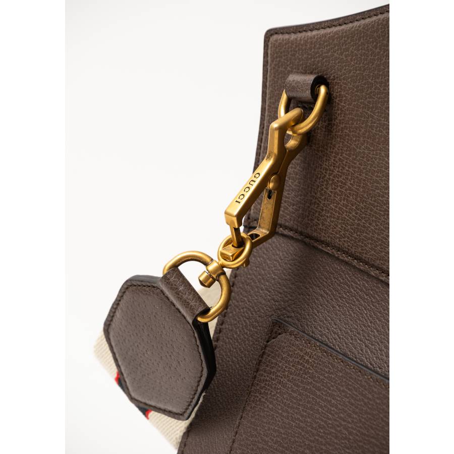 Totem-Tasche aus braunem Leder