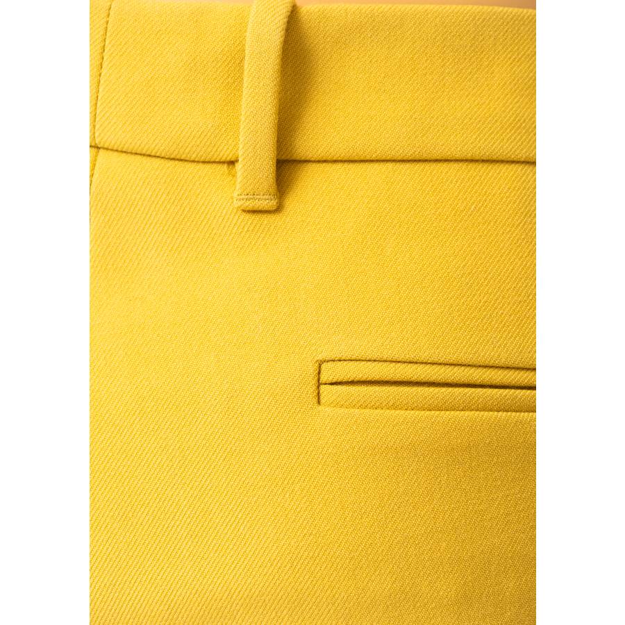 Pantalon à pinces jaune