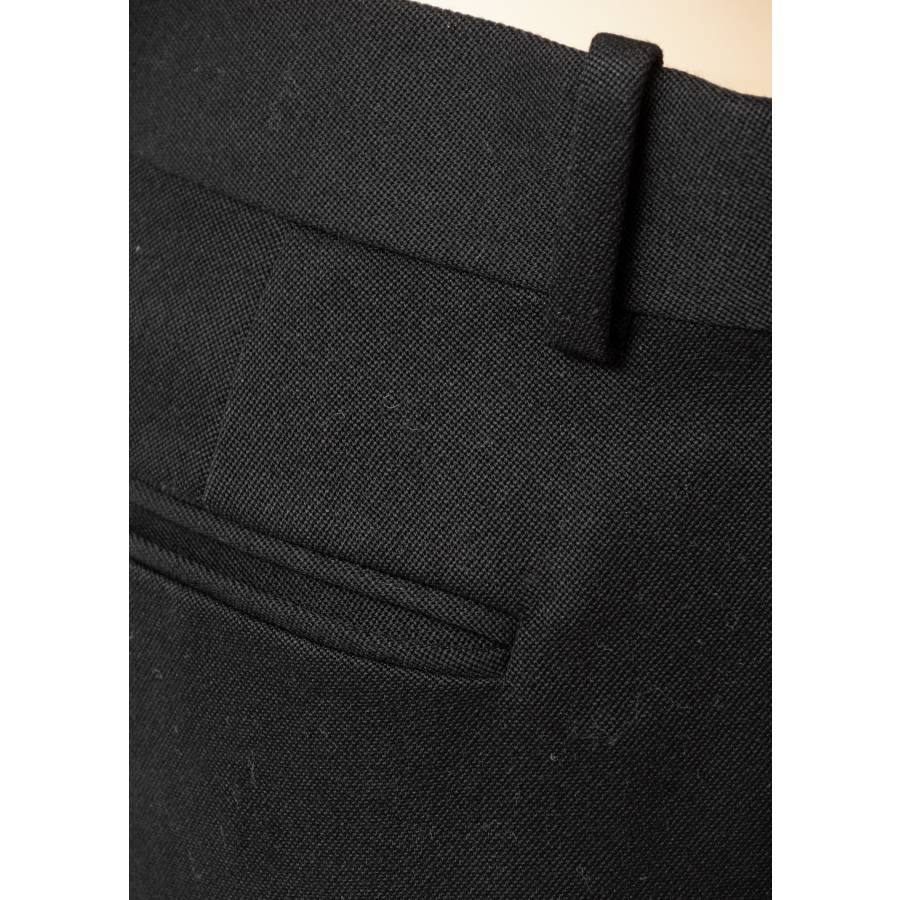 Black wool pants