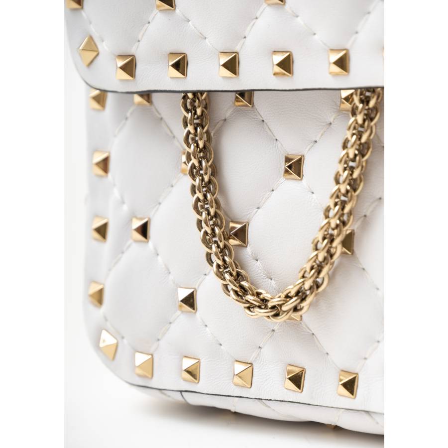 Sac Mini Rockstud en cuir matelassé