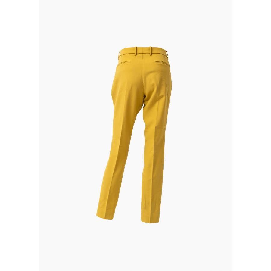 Pantalon à pinces jaune