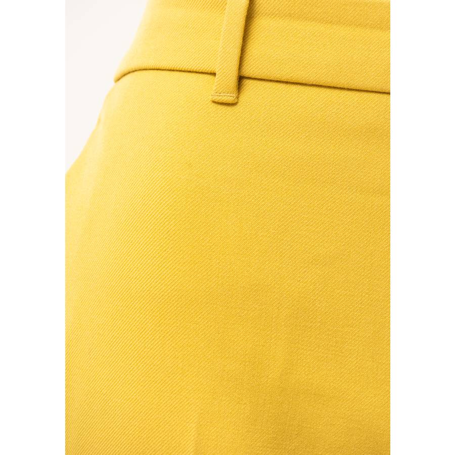 Pantalon à pinces jaune