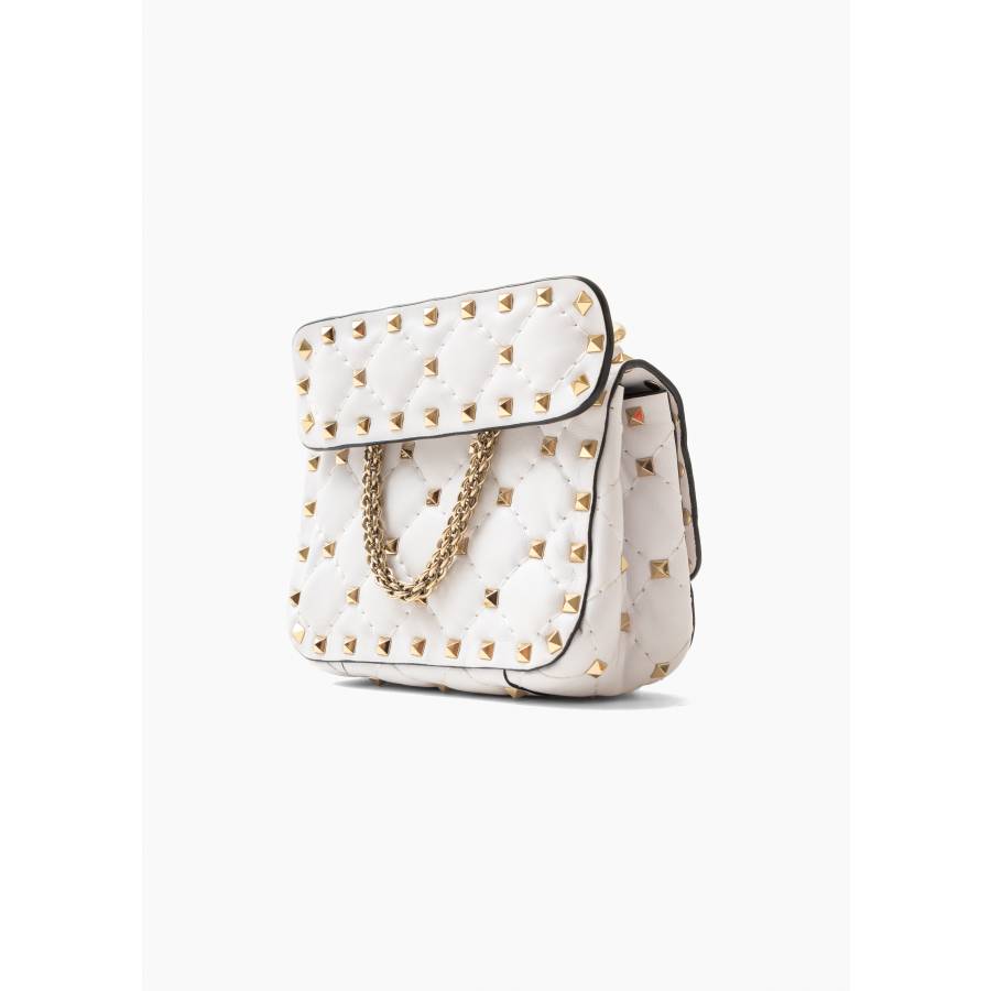 Sac Mini Rockstud en cuir matelassé