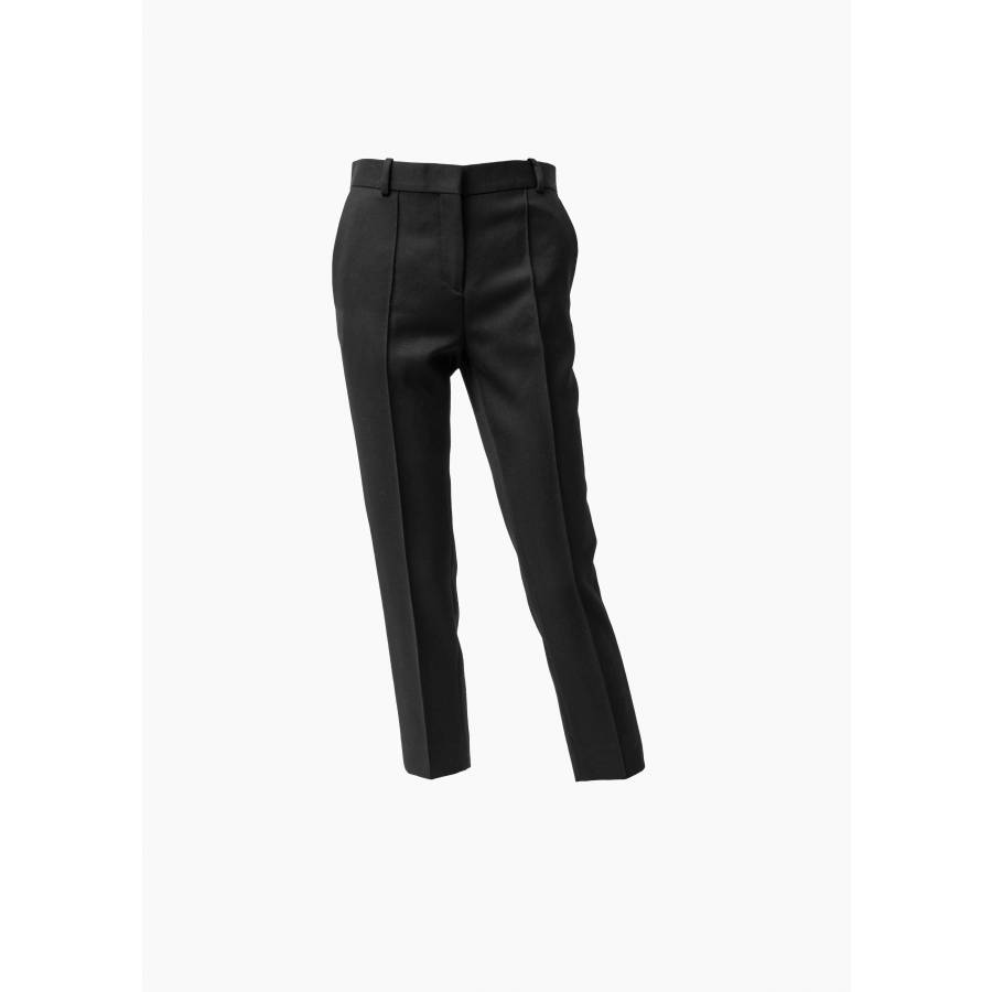 Black wool pants