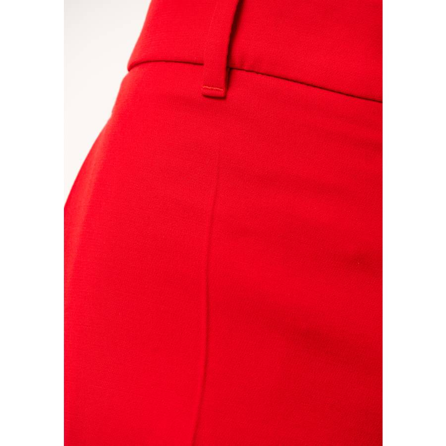 Pantalon à pinces rouge