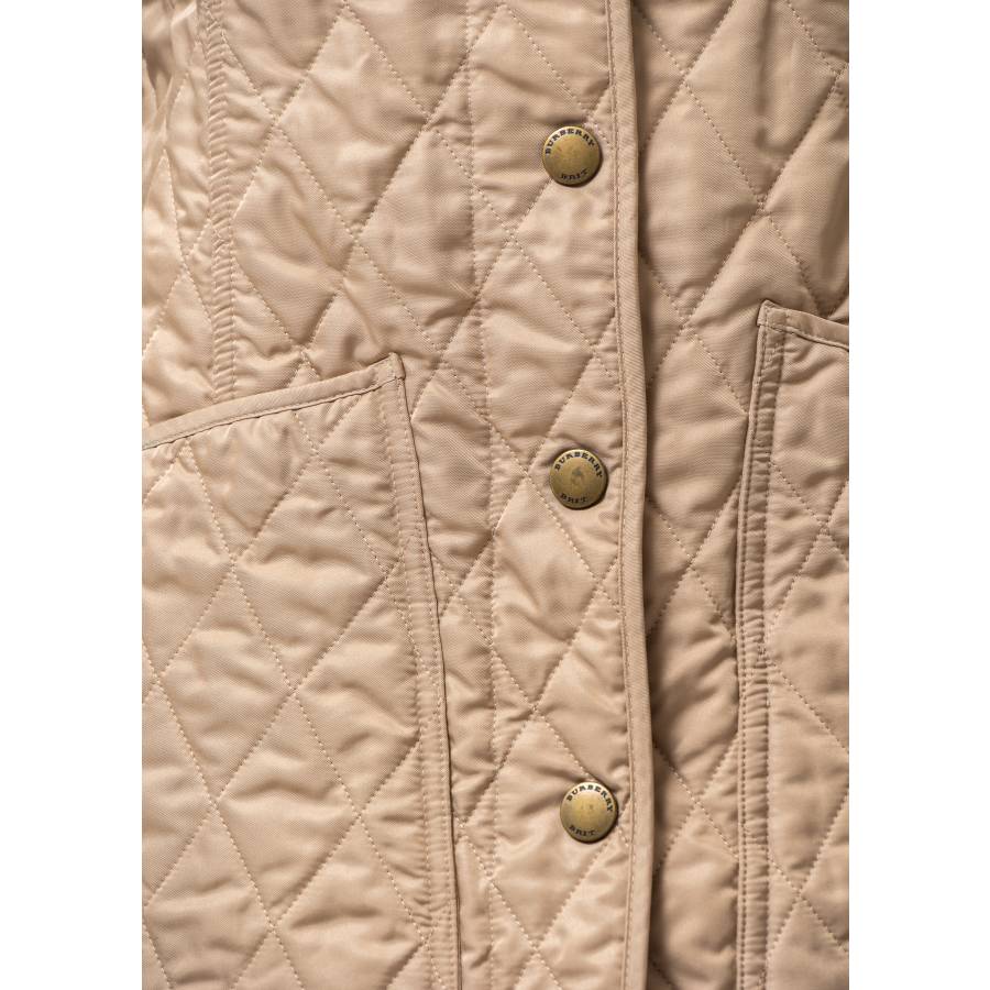 Beige quilted jacket