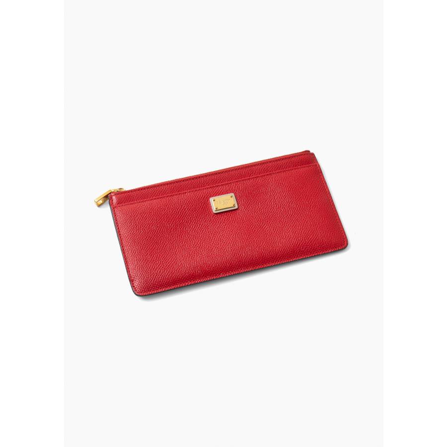 Red leather Dauphine cardholder