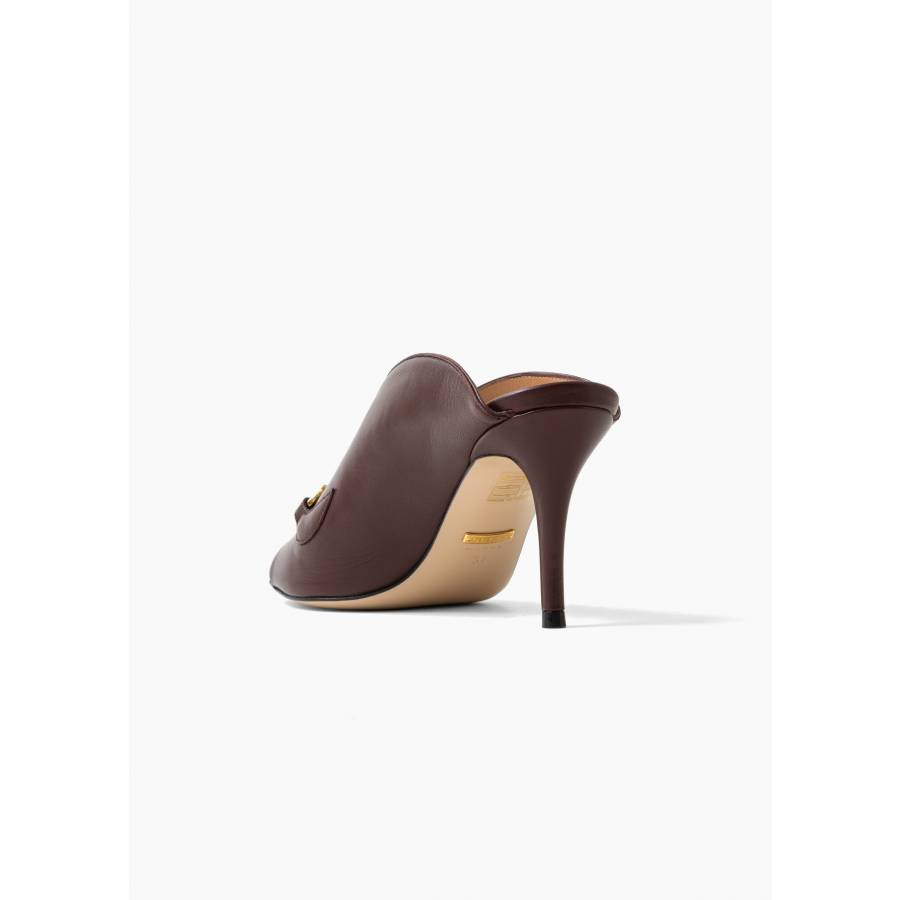 Zumi burgundy heeled mules