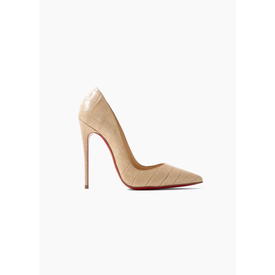 Escarpins en cuir beige