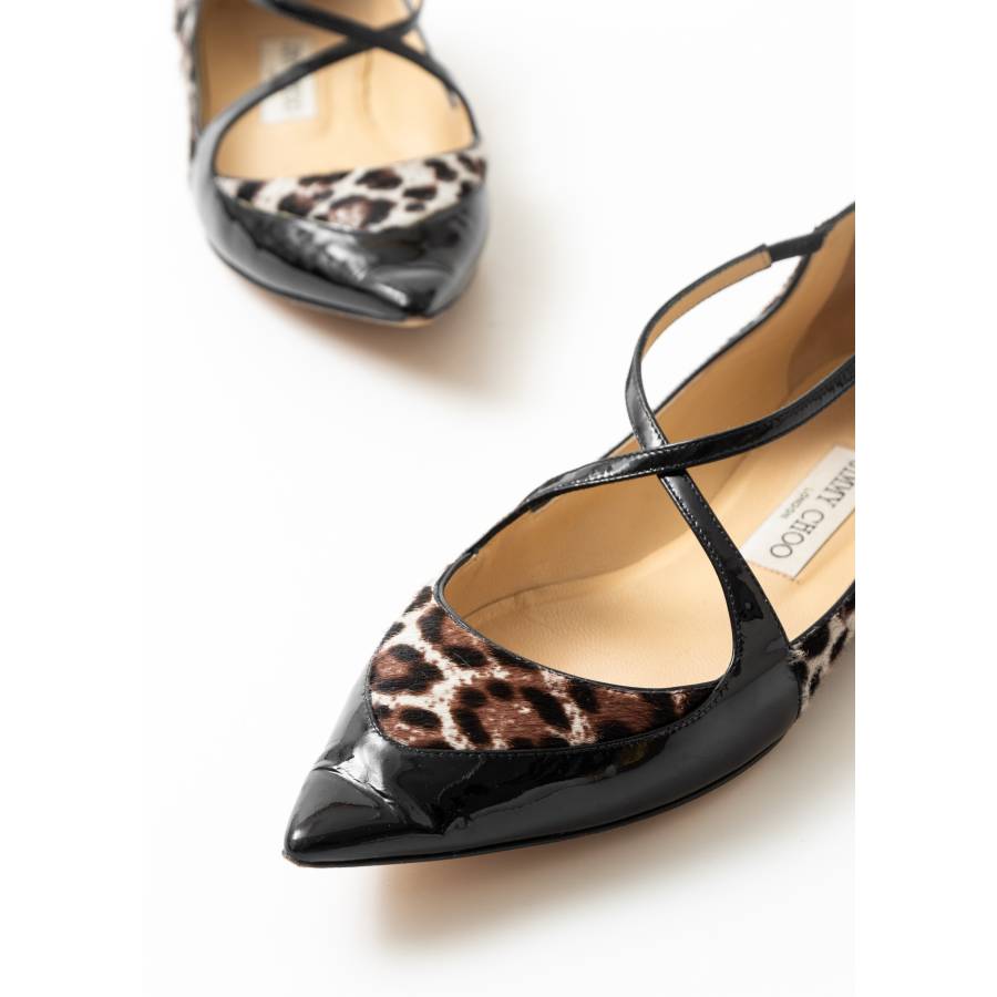 Leopard print ballerinas